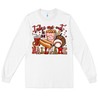 White take me out to the ball game baseball Long Sleeve Tee - Jasminsmagicworld