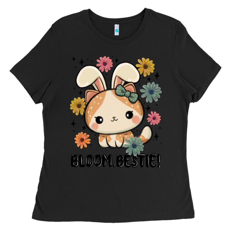 Bloom Bestie Cat Ladies Tee by MaliasSmallBusiness | Teevron