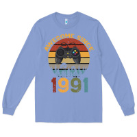 Colony Blue Awesome Since 1991 Long Sleeve Tee - Bettercallsaul