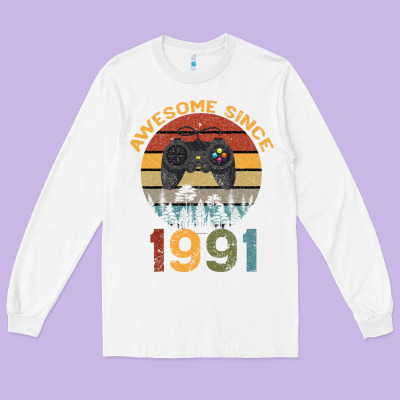 Awesome Since 1991 Long Sleeve Tee Designed By Bettercallsaul