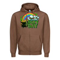 Chestnut Have a lucky day Zipper Hoodie - CowGirlArtShop