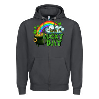 Smoke Have a lucky day Zipper Hoodie - CowGirlArtShop