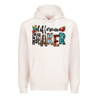 Pale Pink difference maker teacher Premium Hoodie - OliviaCreatesArt