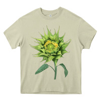 Mossy sun fill green green sunflower Heavy Core Tee - LillyAllenDesigns