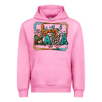 Fuchsia Pink leopard camo boy mama Mother's Day Urban Hoodie - LillyAllenDesigns