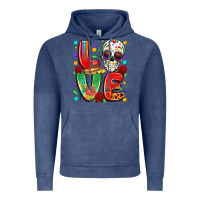 Vintage Denim cinco de mayo love Vintage Hoodie - LillyAllenDesigns