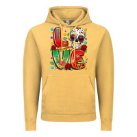 Vintage Mustard cinco de mayo love Vintage Hoodie - LillyAllenDesigns