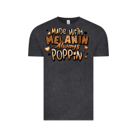Vintage Black made with melanin always poppin' Vintage Tee - LillyAllenDesigns