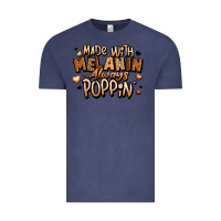 Vintage Denim made with melanin always poppin' Vintage Tee - LillyAllenDesigns