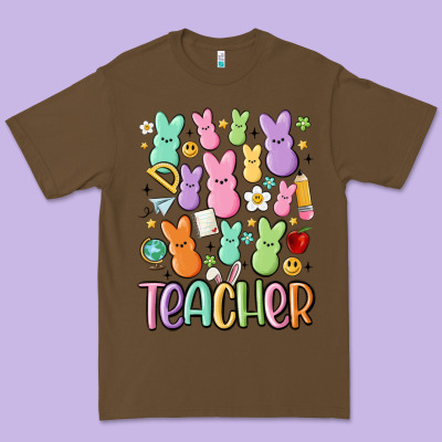Teacher Bunny's Premium Tee Designed By Maliassmallbusiness
