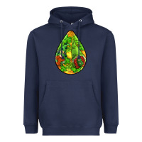 Navy st.patrick's teardrop earrings Heavyweight Hoodie - FaDigitalArtStudio