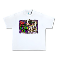 White Mardi Gras Calf Urban Heavy Tee - LillyAllenDesigns