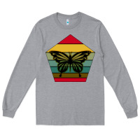 Heather Grey butterfly Long Sleeve Tee - Bettercallsaul