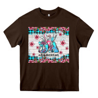 Chocolate Brown da dental assistant dentist element with flowers Heavy Core Tee - AdoDesignShop