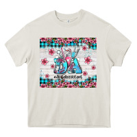 Cream da dental assistant dentist element with flowers Heavy Core Tee - AdoDesignShop