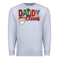 Heather Grey Western Daddy Claus Premium Sweatshirt - BundleAndBundleShop