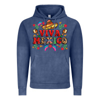 Vintage Denim viva mexico Vintage Hoodie - LillyAllenDesigns