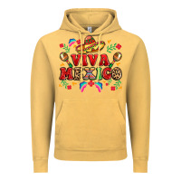 Vintage Mustard viva mexico Vintage Hoodie - LillyAllenDesigns