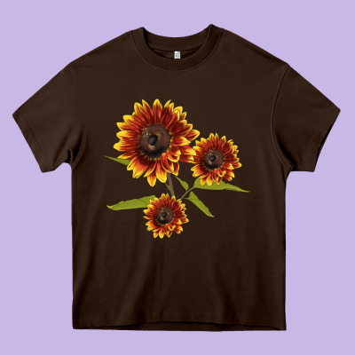 Ring O Fine Sunflower Heavy Core Tee Designed By Lillyallendesigns