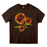Chocolate Brown ring o fine sunflower Heavy Core Tee - LillyAllenDesigns