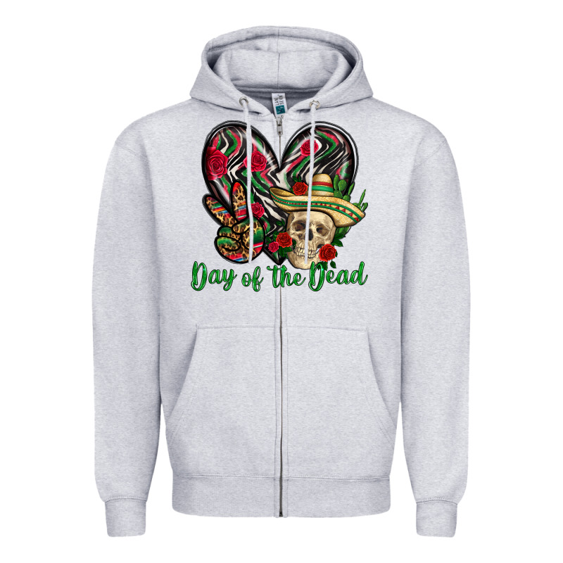 Day Of The Dead Mexico Zipper Hoodie by HowdyJamesFarm | Teevron