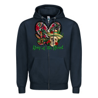 Navy Day of the dead Mexico Zipper Hoodie - HowdyJamesFarm