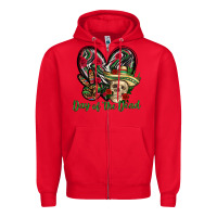 Red Day of the dead Mexico Zipper Hoodie - HowdyJamesFarm