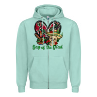 Seafoam Day of the dead Mexico Zipper Hoodie - HowdyJamesFarm