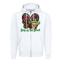 White Day of the dead Mexico Zipper Hoodie - HowdyJamesFarm