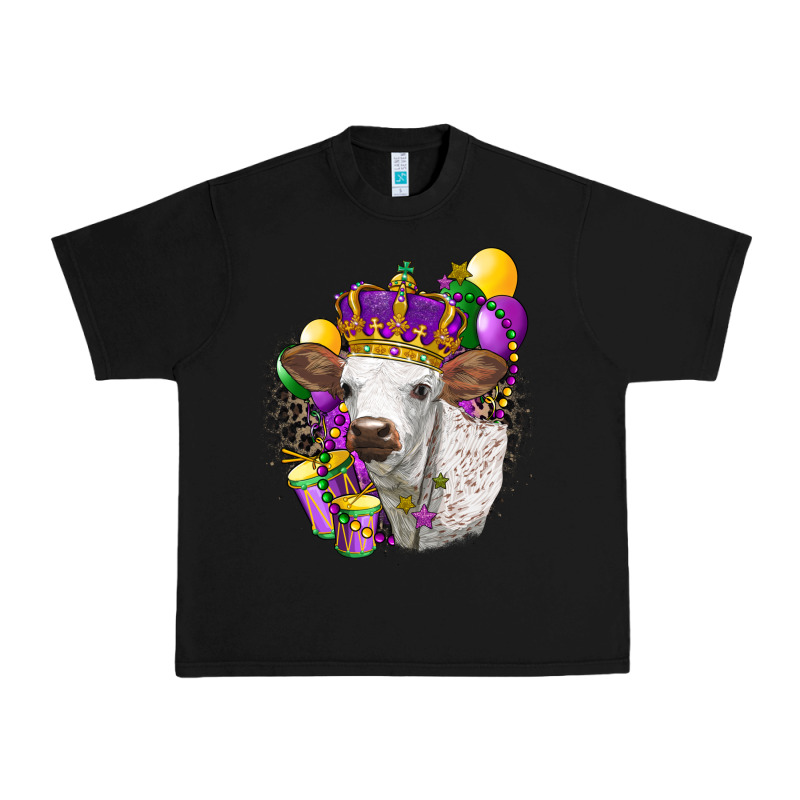 Mardi Gras Longhorn Calf Urban Heavy Tee by LillyAllenDesigns | Teevron