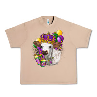 Burro Mardi Gras Longhorn Calf Urban Heavy Tee - LillyAllenDesigns