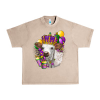 French Oak Mardi Gras Longhorn Calf Urban Heavy Tee - LillyAllenDesigns
