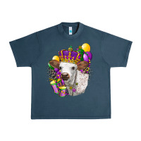 Midnight Navy Mardi Gras Longhorn Calf Urban Heavy Tee - LillyAllenDesigns