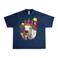 Navy Mardi Gras Longhorn Calf Urban Heavy Tee - LillyAllenDesigns