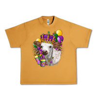 Peanut Butter Mardi Gras Longhorn Calf Urban Heavy Tee - LillyAllenDesigns