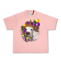 Salmon Mardi Gras Longhorn Calf Urban Heavy Tee - LillyAllenDesigns
