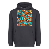 Smoke coffee and barista gnomes with glitter seamless pattern bbs Heavyweight Hoodie - BundleAndBundleShop