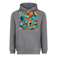 Storm coffee and barista gnomes with glitter seamless pattern bbs Heavyweight Hoodie - BundleAndBundleShop
