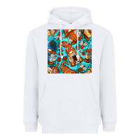 White coffee and barista gnomes with glitter seamless pattern bbs Heavyweight Hoodie - BundleAndBundleShop