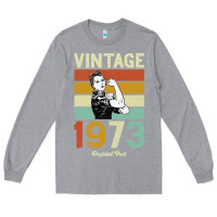 Heather Grey Vintage 1973 Orginial Parts Long Sleeve Tee - Bettercallsaul