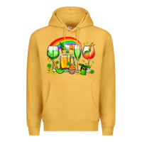 Mustard wine glasses st. patricks Premium Hoodie - OliviaCreatesArt