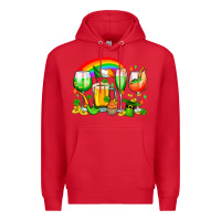 Red wine glasses st. patricks Premium Hoodie - OliviaCreatesArt