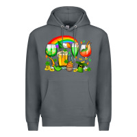 Rock wine glasses st. patricks Premium Hoodie - OliviaCreatesArt