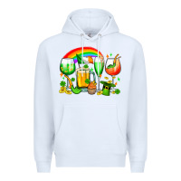 White wine glasses st. patricks Premium Hoodie - OliviaCreatesArt