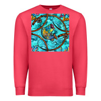 Cardinal Lake Babe And Fish With Camouflage Seamless Pattern Premium Sweatshirt - BundleAndBundleShop