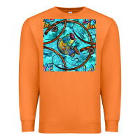 Carrot Lake Babe And Fish With Camouflage Seamless Pattern Premium Sweatshirt - BundleAndBundleShop