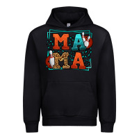 Black Bowling mama leopard frame Mother's Day Urban Hoodie - LillyAllenDesigns