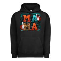 Pigment Black Bowling mama leopard frame Mother's Day Urban Hoodie - LillyAllenDesigns