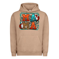 Pigment Burro Bowling mama leopard frame Mother's Day Urban Hoodie - LillyAllenDesigns