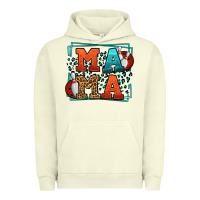 Pigment Pistachio Bowling mama leopard frame Mother's Day Urban Hoodie - LillyAllenDesigns